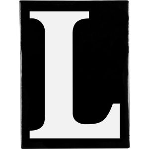 Hand Made Stoneware Letters - L