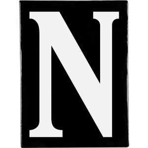 Hand Made Stoneware Letters - N