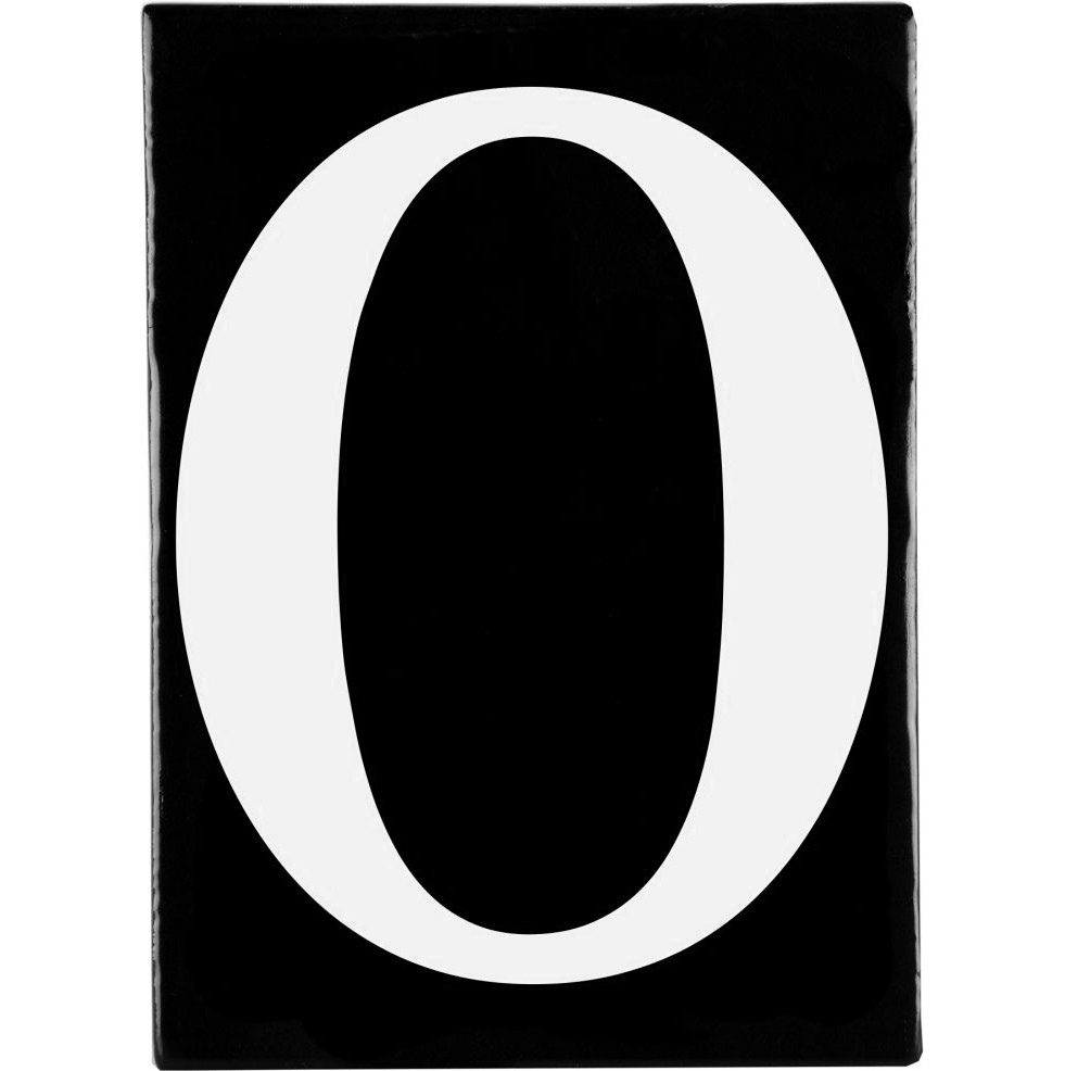 Hand Made Stoneware Letters - O