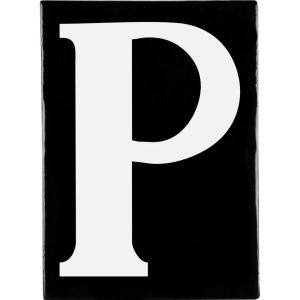 Hand Made Stoneware Letters - P