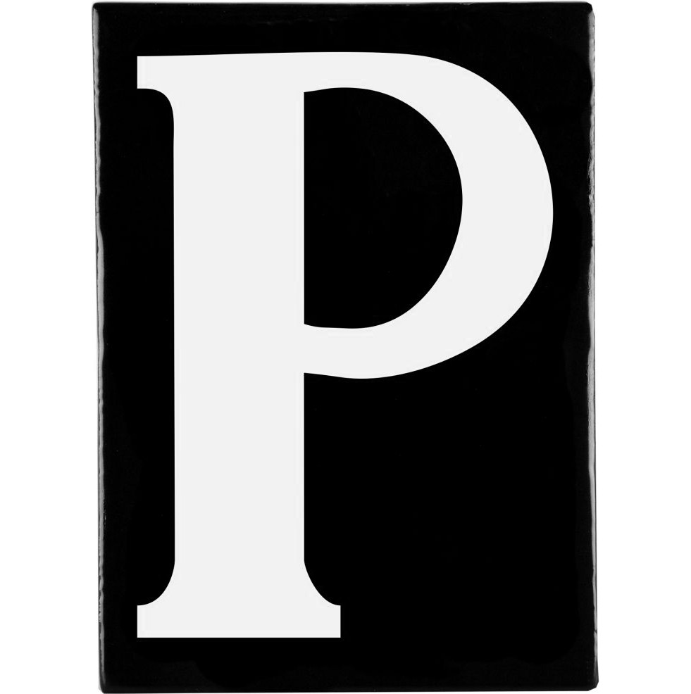 Hand Made Stoneware Letters - P