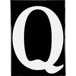 Hand Made Stoneware Letters - Q