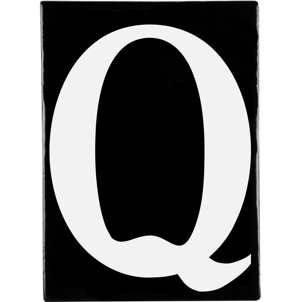 Hand Made Stoneware Letters - Q