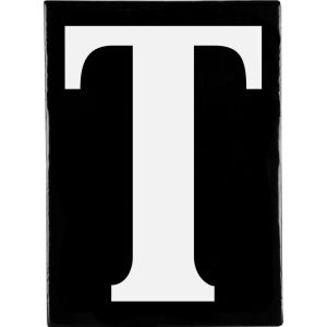 Hand Made Stoneware Letters - T