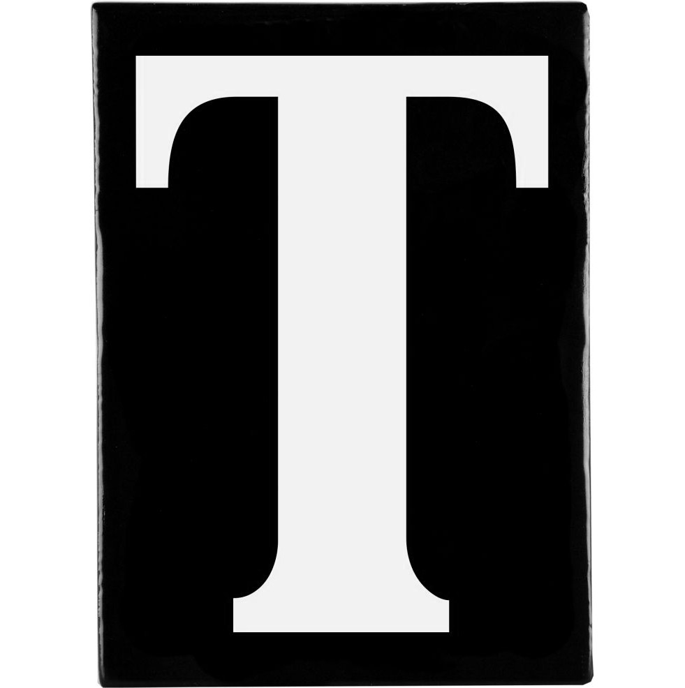 Hand Made Stoneware Letters - T
