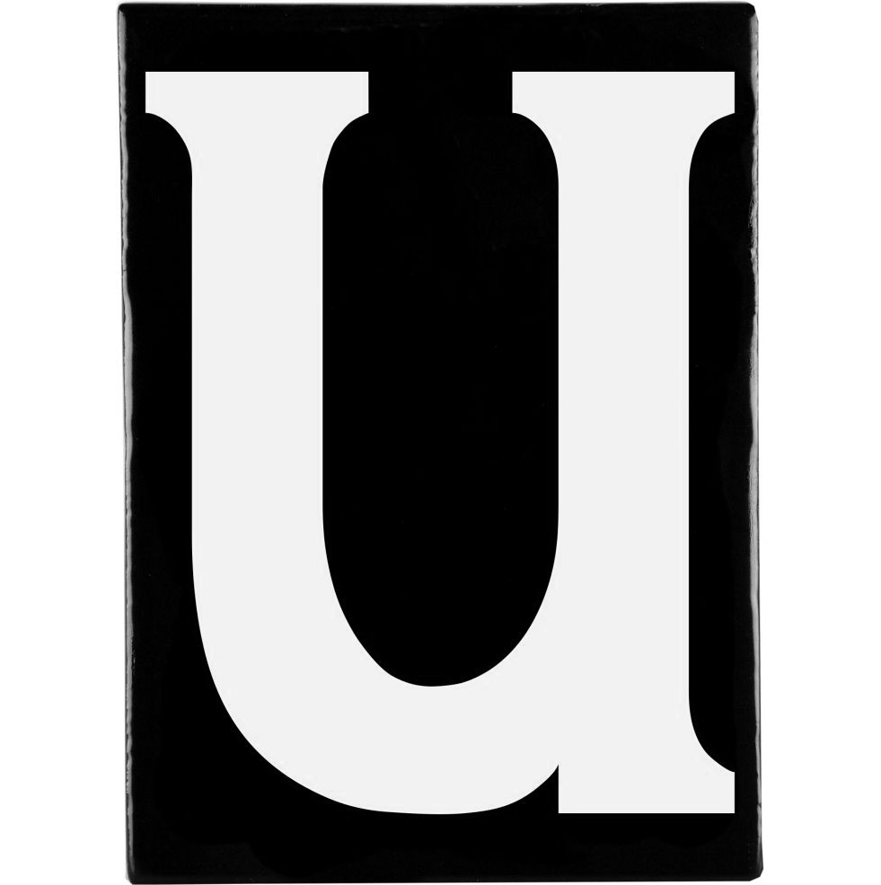Hand Made Stoneware Letters - U