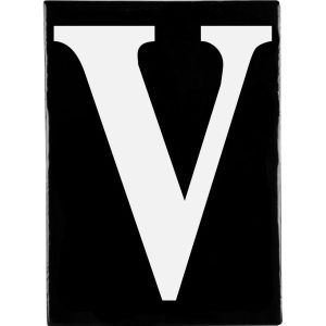 Hand Made Stoneware Letters - V