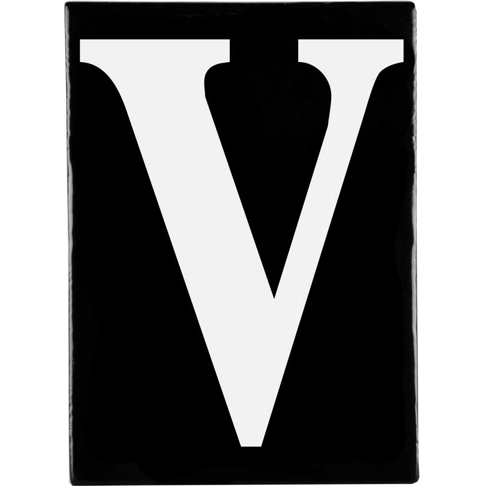 Hand Made Stoneware Letters - V