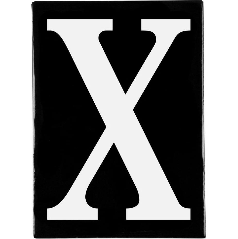 Hand Made Stoneware Letters - X