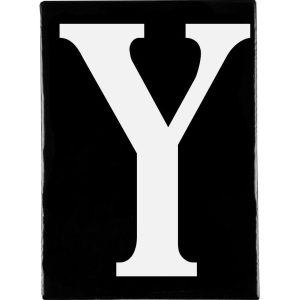 Hand Made Stoneware Letters - Y