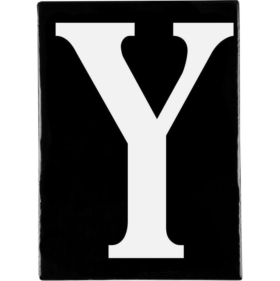 Hand Made Stoneware Letters - Y