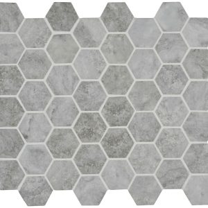Grey and Black Mosaics - Murano Grey Recycled Glass Mosaic