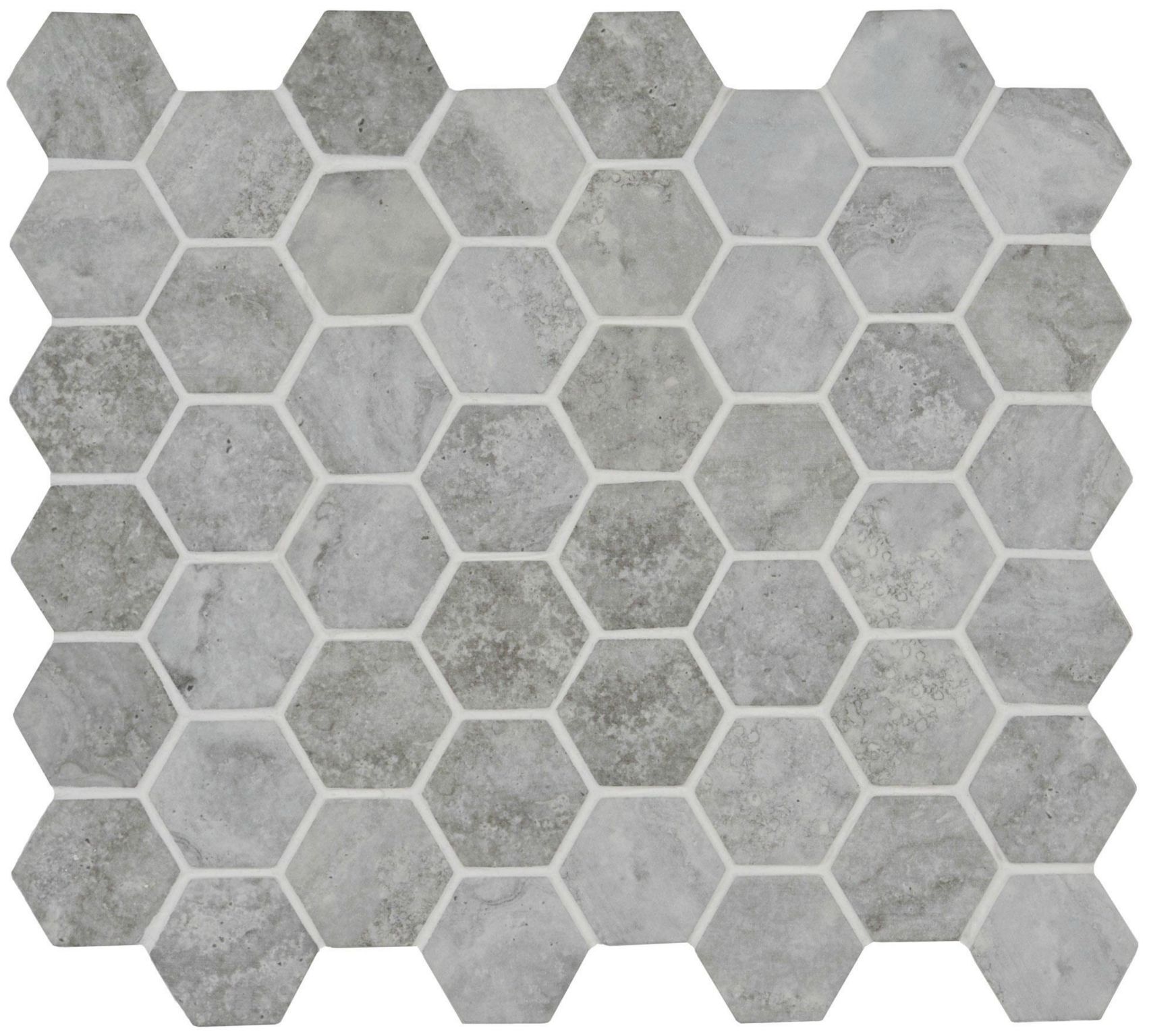 Grey and Black Mosaics - Murano Grey Recycled Glass Mosaic