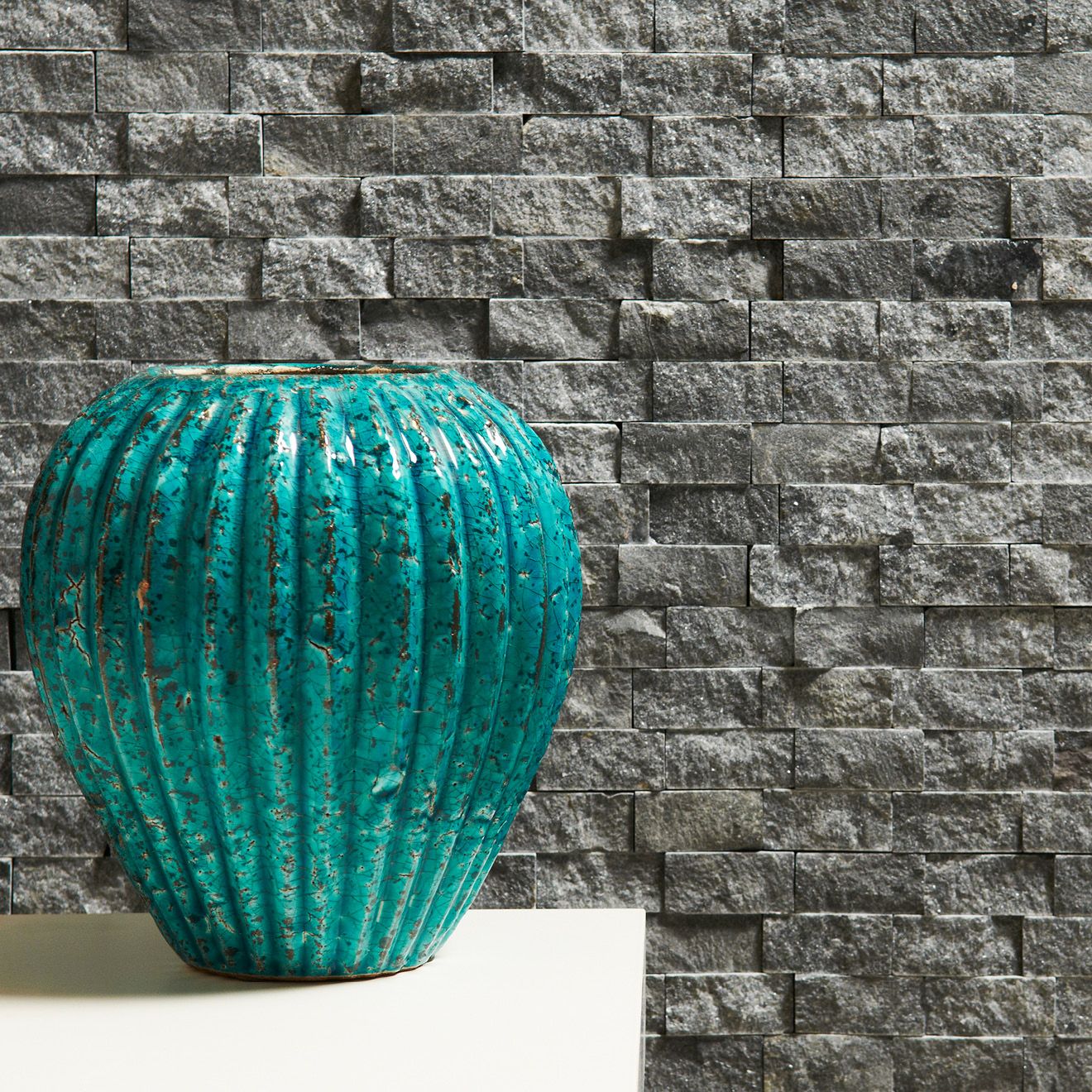 Stone Mosaics - Negra Black Splitface Mosaic - Image 2