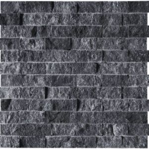 Stone Mosaics - Negra Black Splitface Mosaic