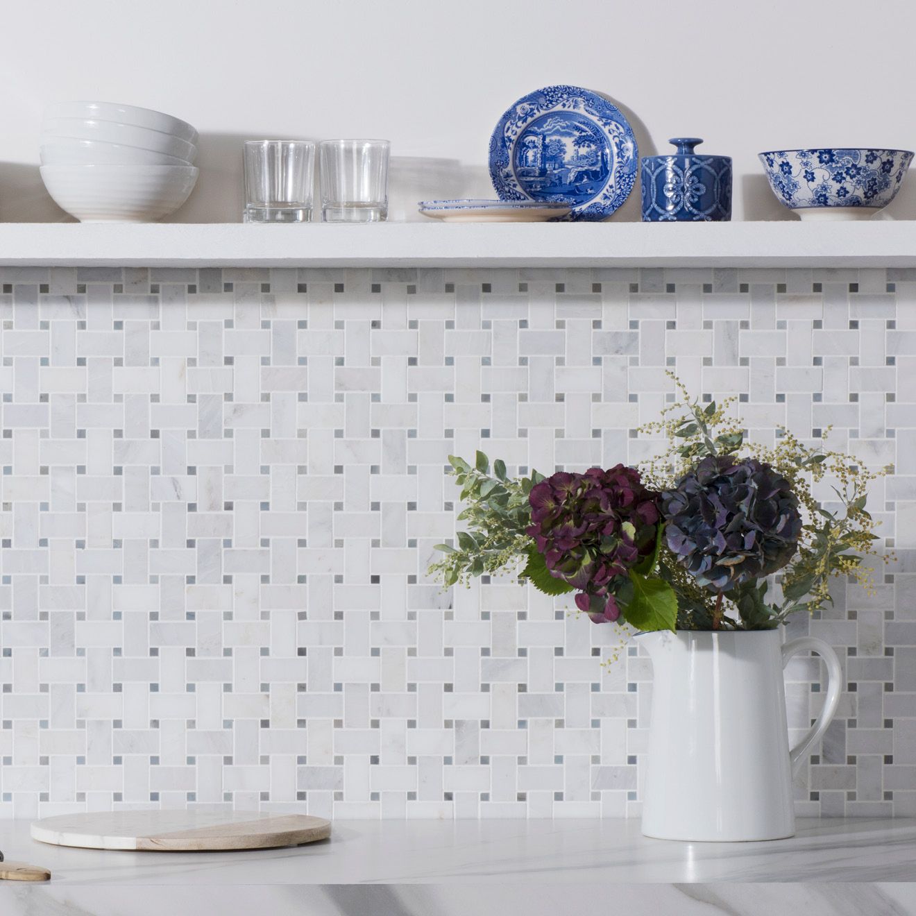 Stone Mosaics - Nimbus Basketweave Stone Mosaic - Image 2