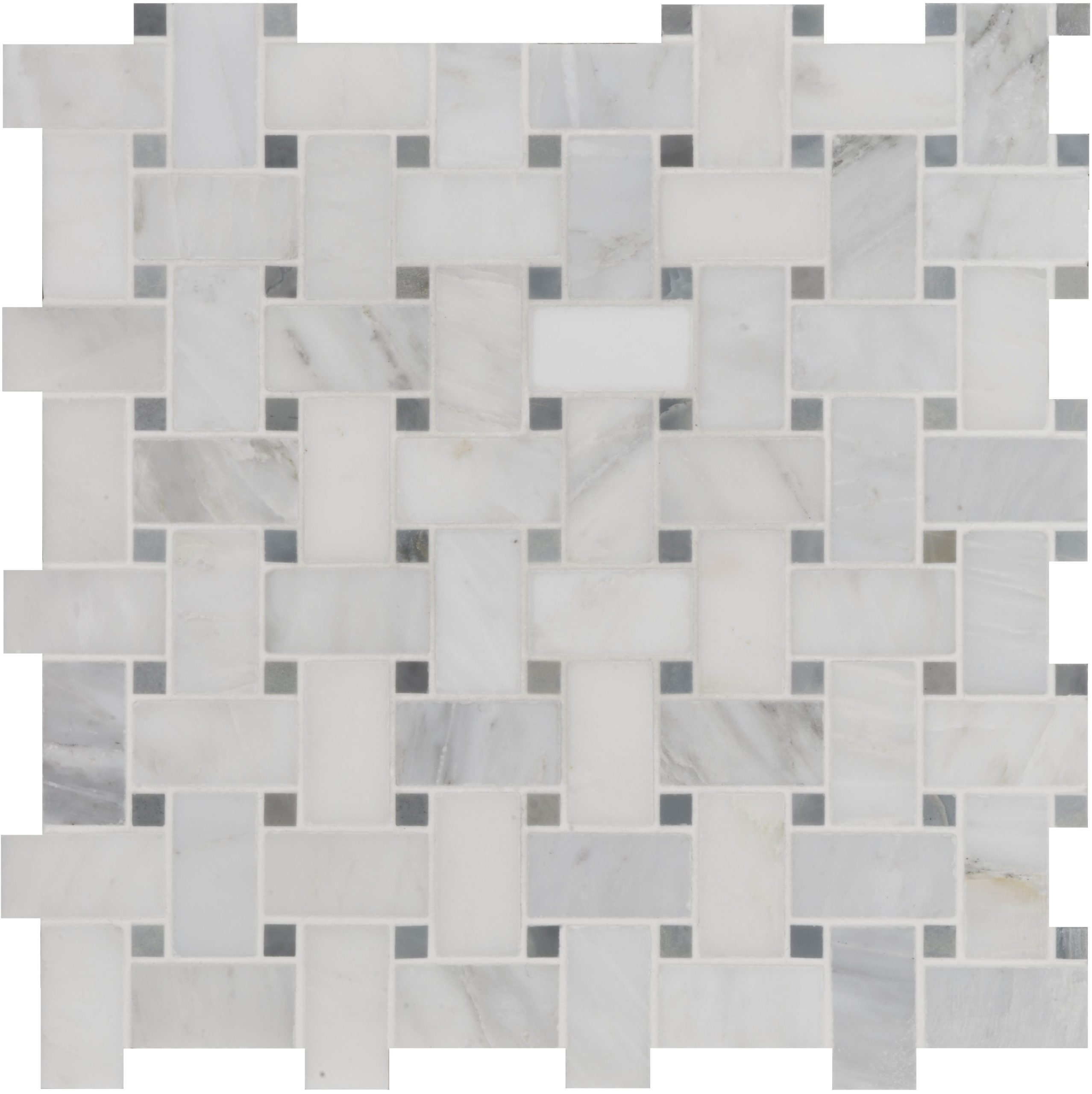 Stone Mosaics - Nimbus Basketweave Stone Mosaic