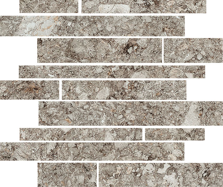 Porcelain Floor Tiles - Norway Gra Long Tile Mosaic 30x30