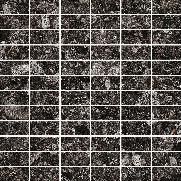 Porcelain Floor Tiles - Norway Svart Mosaic 30x30