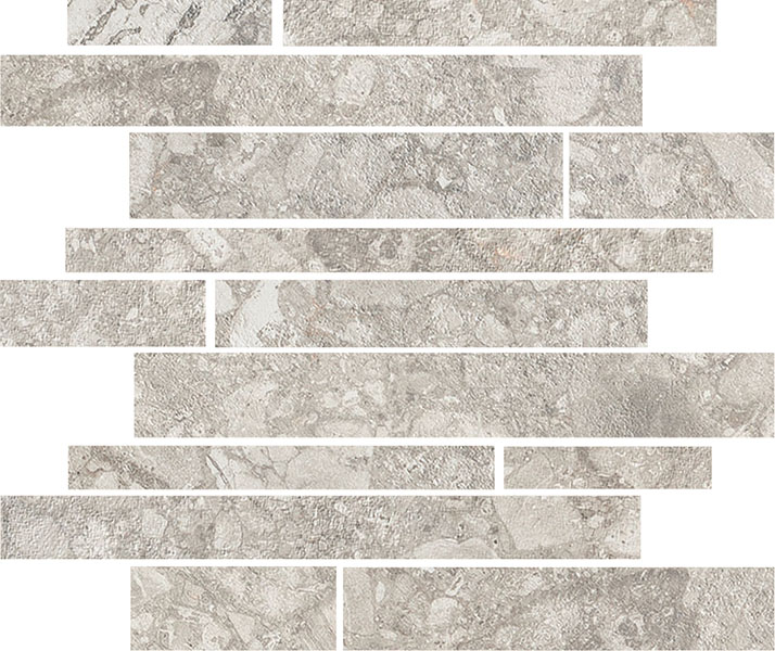 Porcelain Floor Tiles - Norway Vit Long Tile Mosaic 30x30
