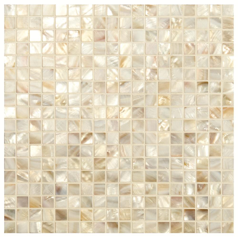 Cream and Brown Mosaics - Purity Shell Mosaic