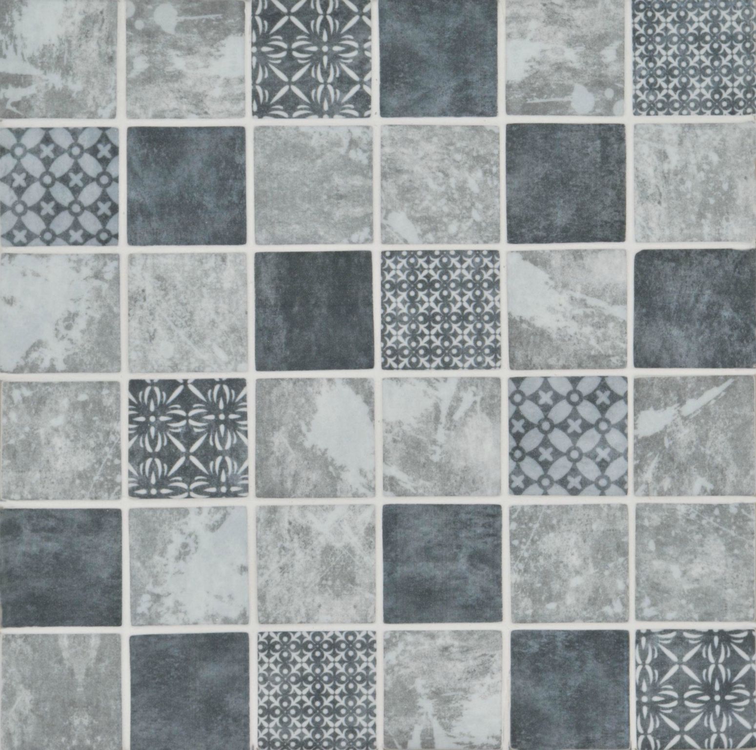 Grey and Black Mosaics - Venetia Recycled Glass Mosaic