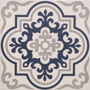 Odyssey - Vogue Dark Blue Light Grey on Chalk