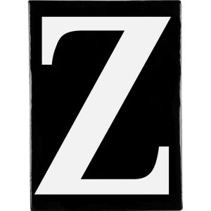 Hand Made Stoneware Letters - Z