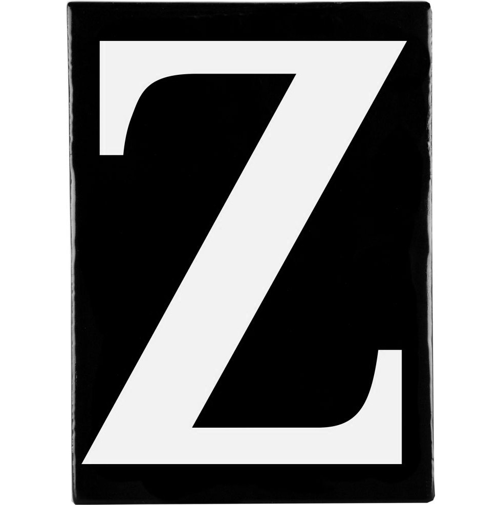 Hand Made Stoneware Letters - Z