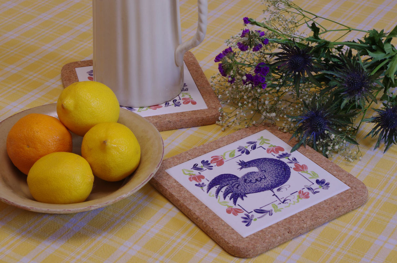 Birds & Flowers Tile Mats - Duck - Image 3