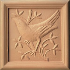 Animal Terracotta Plaques - Bluethroat