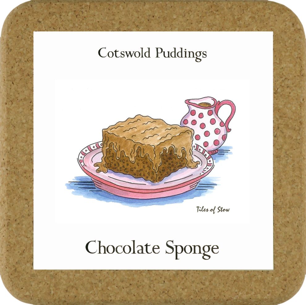Pudding Tile Mats - Chocolate Sponge Pudding