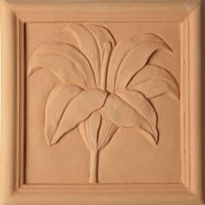Botanical Terracotta Plaques - Lily