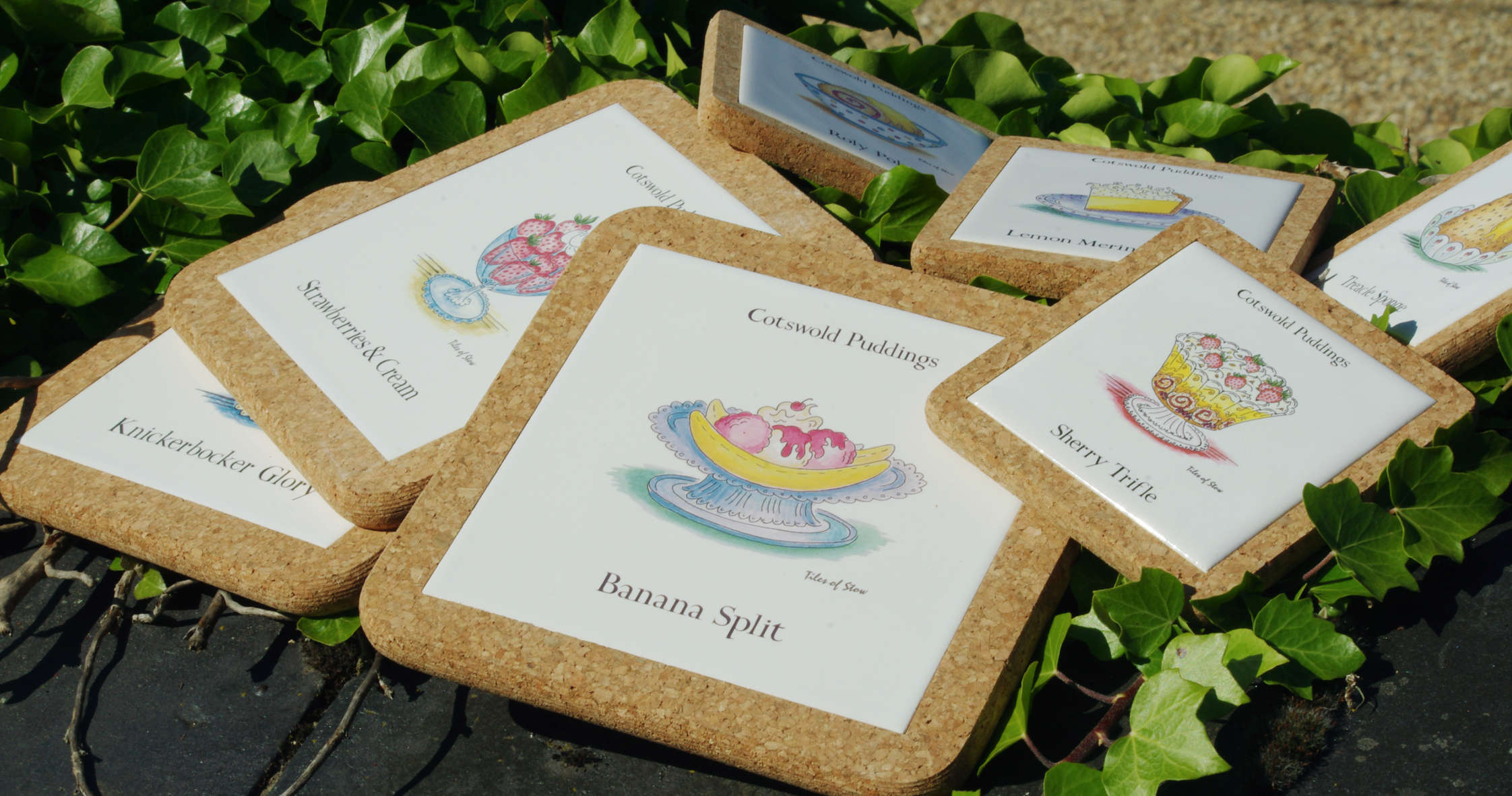 Pudding Tile Mats - Apple Pie - Image 4