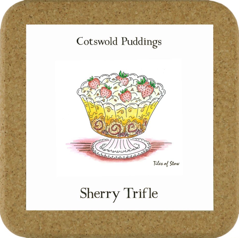 Pudding Tile Mats - Sherry Trifle