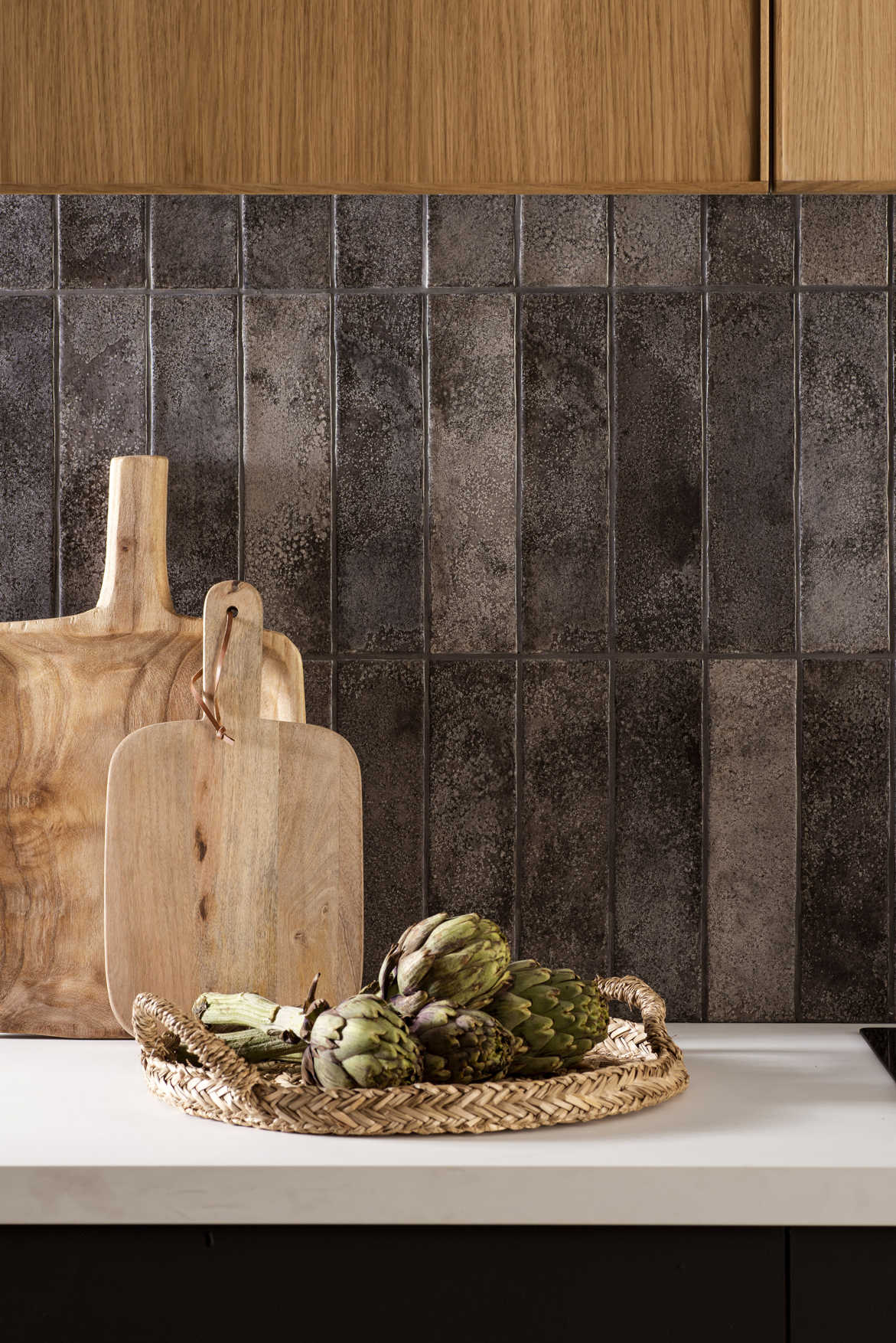 Oken Brick Wall Tiles - Anthracite - Image 2