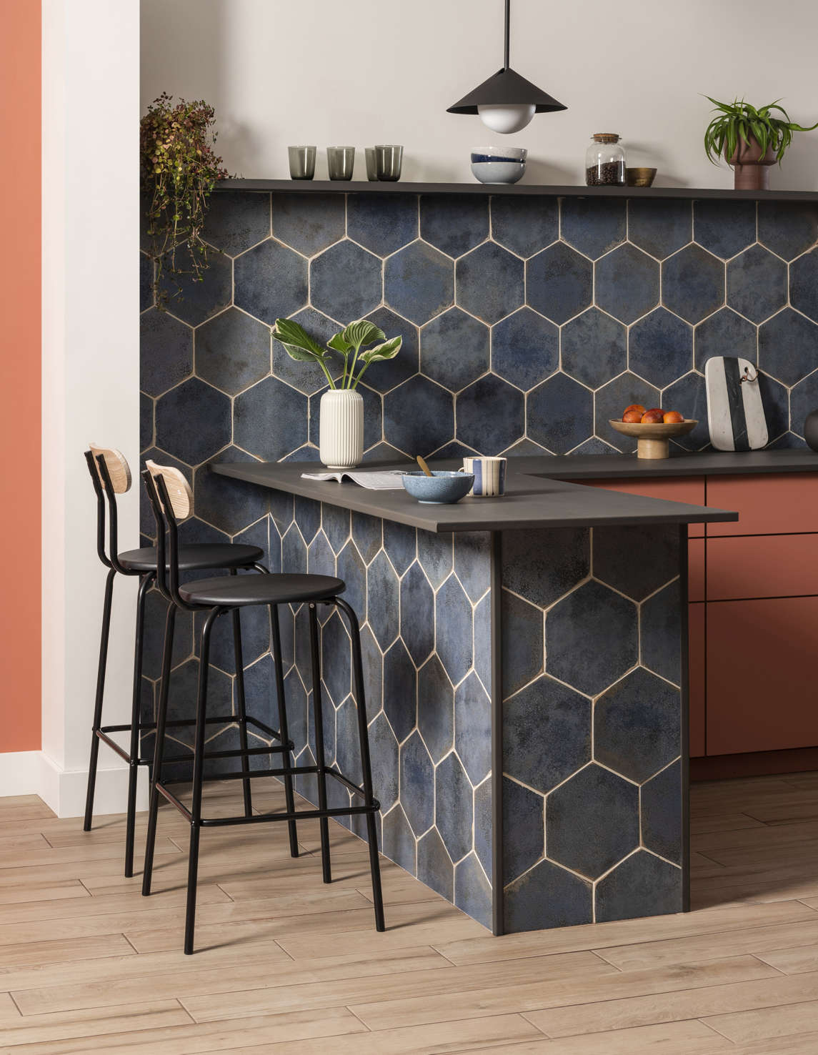 Oken Hexagon Wall Tiles - Blue - Image 5