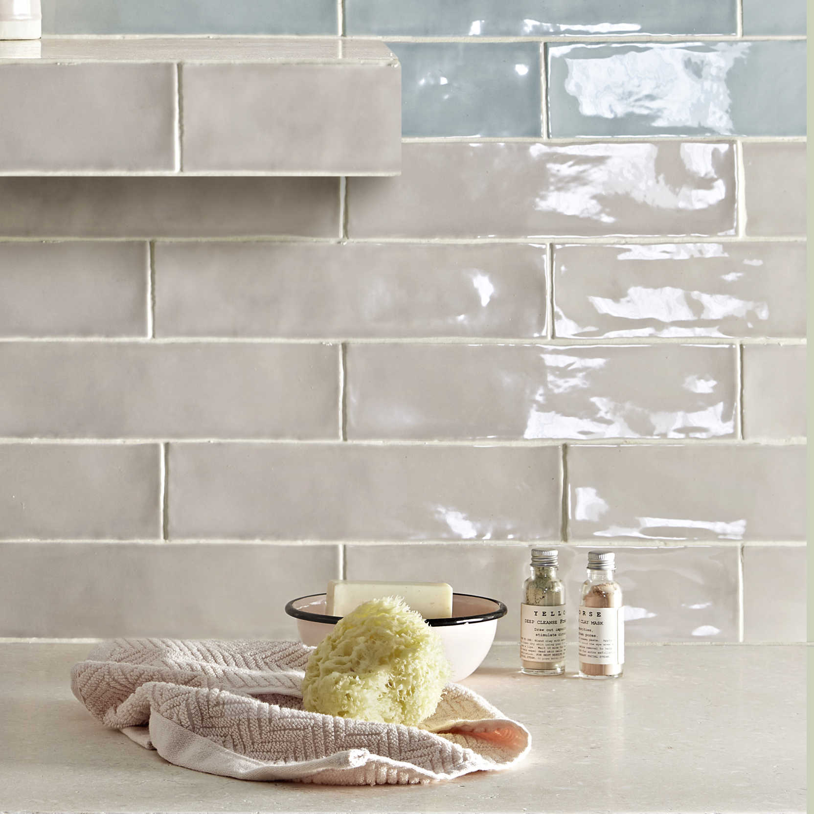 Foscot Colours Sky & Sunset Pink - Tiles of Stow