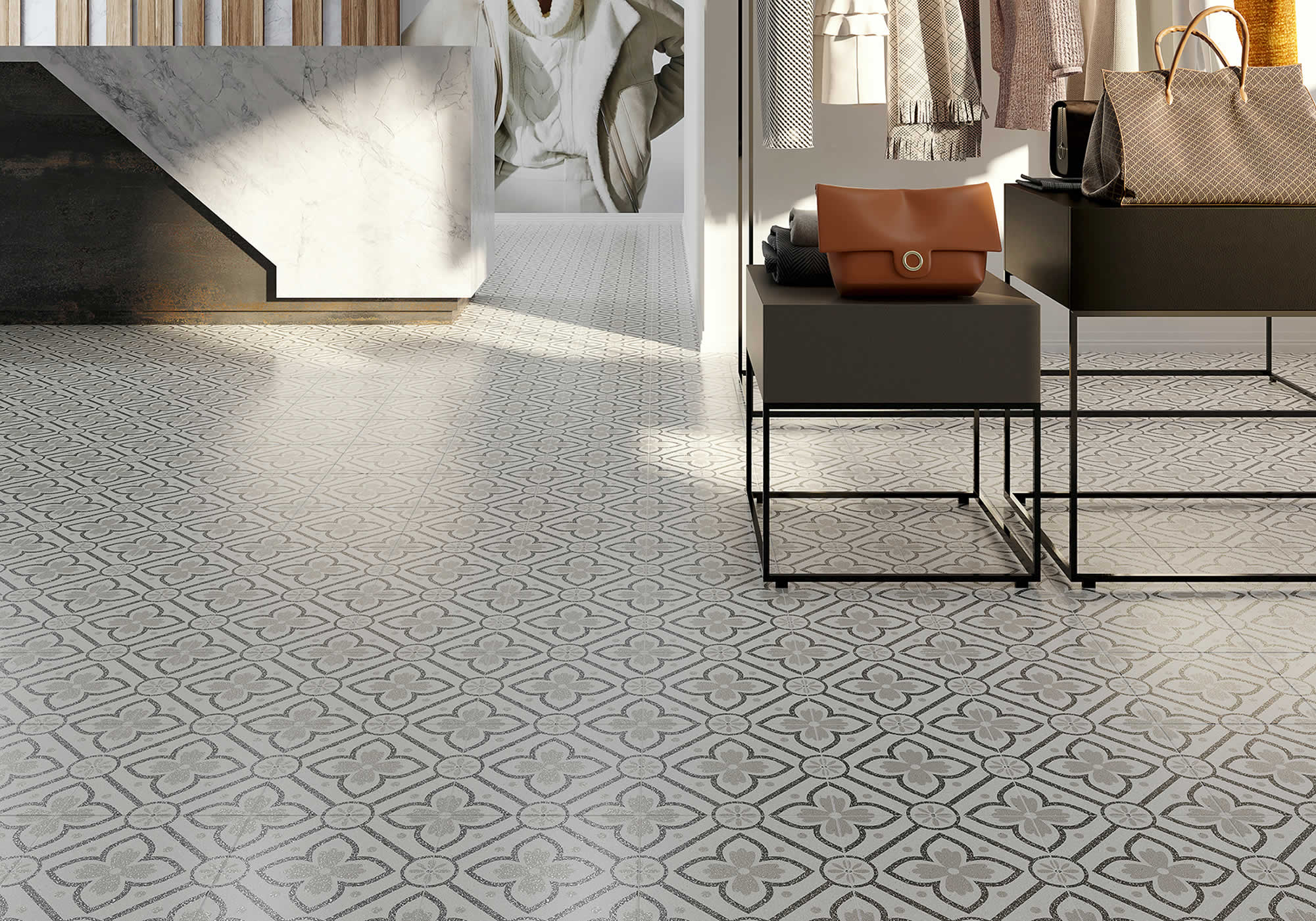 Elan Decor 3 decorative Porcelain Floor Tile - Tiles of Stow