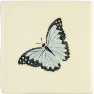 Hand painted Tiles - Bugs & Insects Blue Butterfly- Tiles of Stow