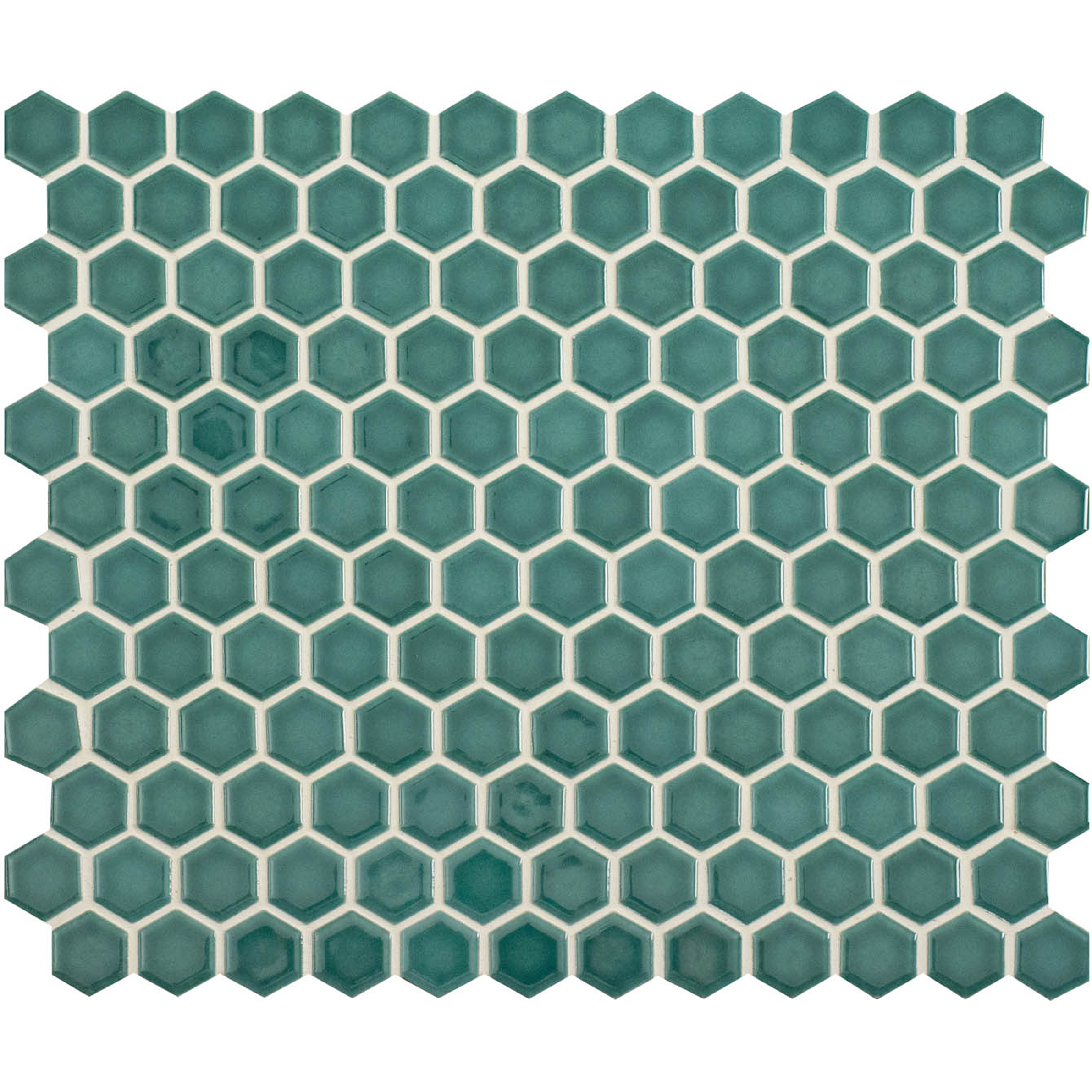 Mini Green Gloss Hexagon IM-0024553 - Tiles of Stow