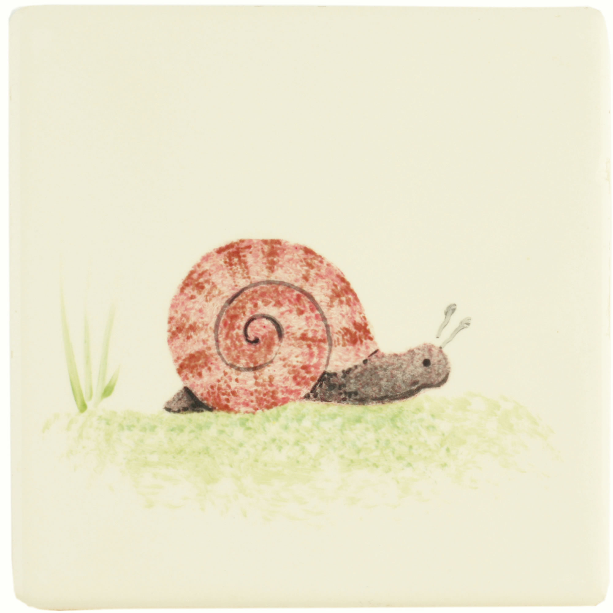 Hand painted Tiles - Bugs & Insects Snail - Tiles of Stow