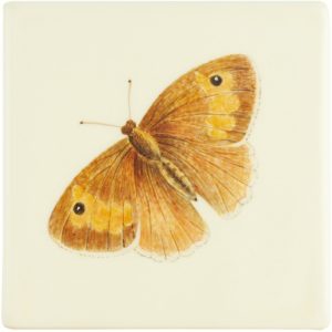Hand painted Tiles - Bugs & Insects Terracotta Butterfly - Tiles of Stow