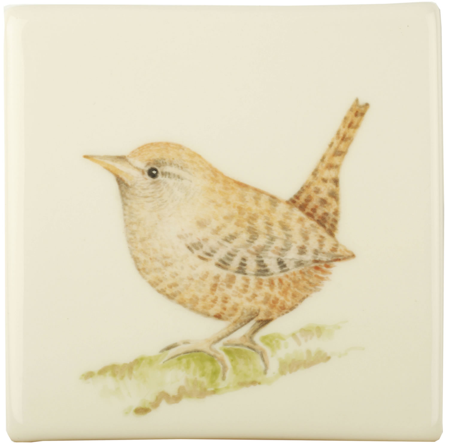 Hand painted Tiles - Wren - Tiles of Stow