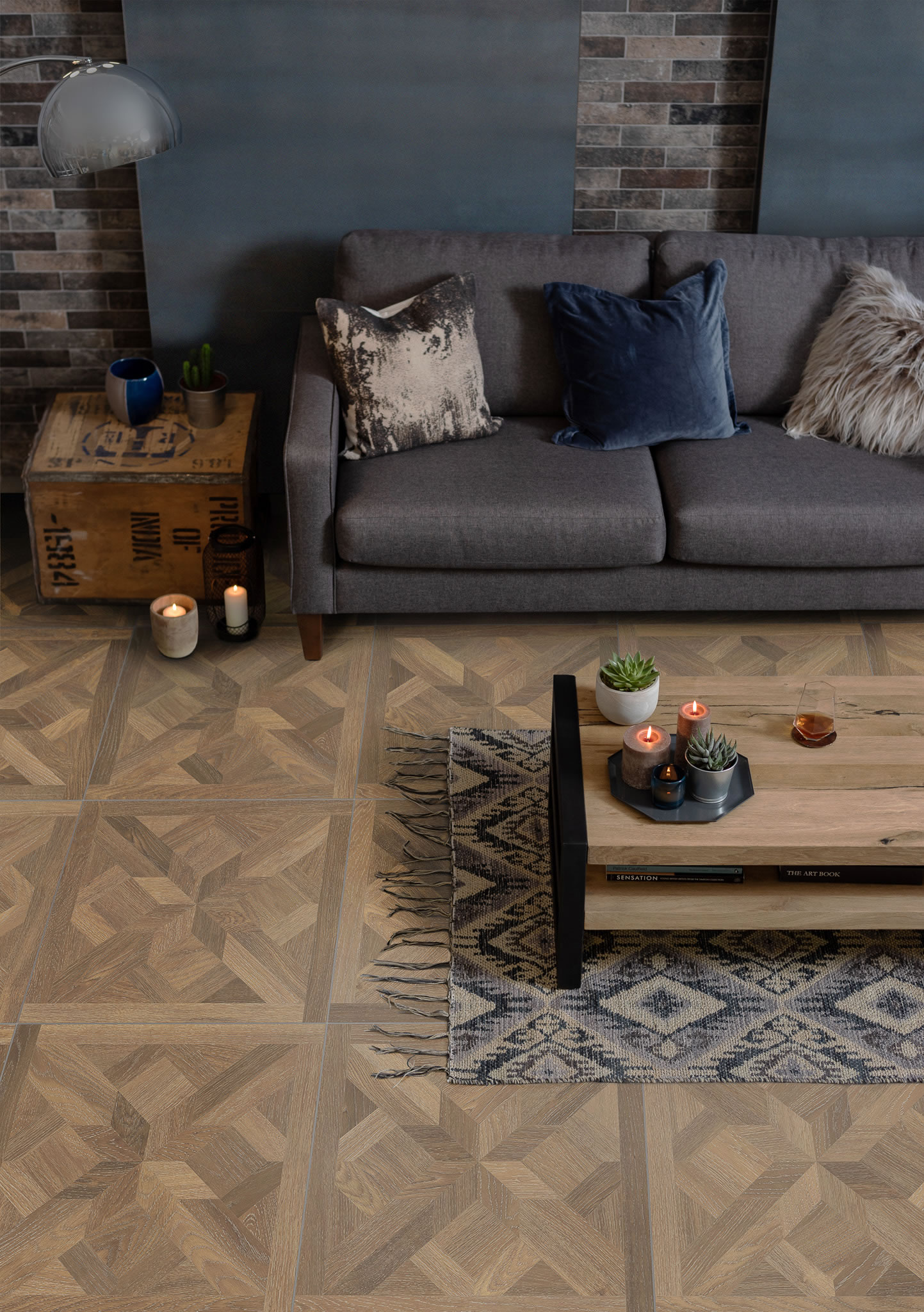 Heartwood Porcelain Parquet Chestnut - Image 2