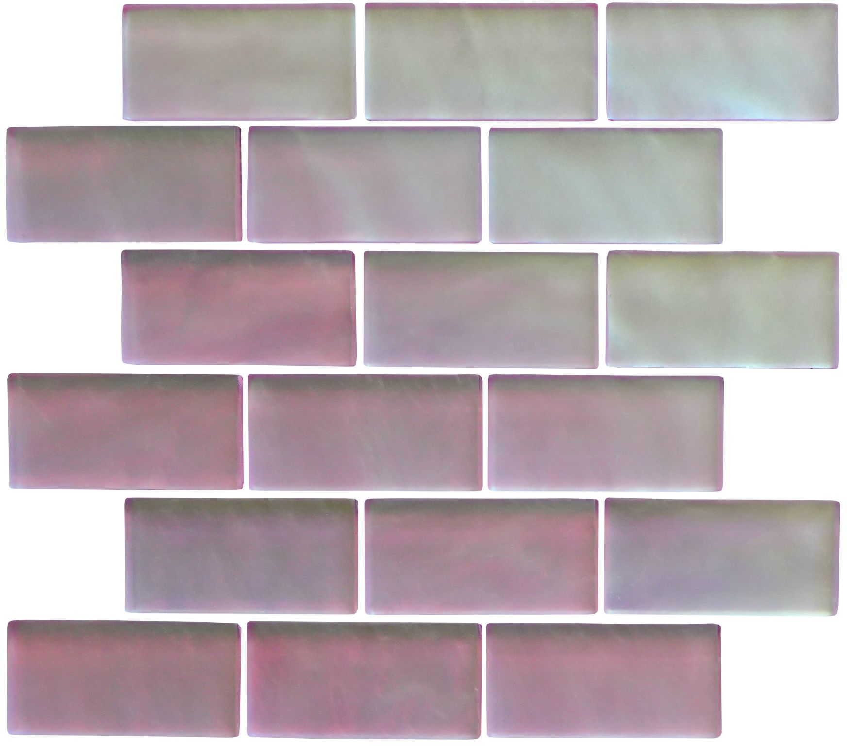 Radiance Glass Gloss iridescent mosaic tiles - Tiles of Stow