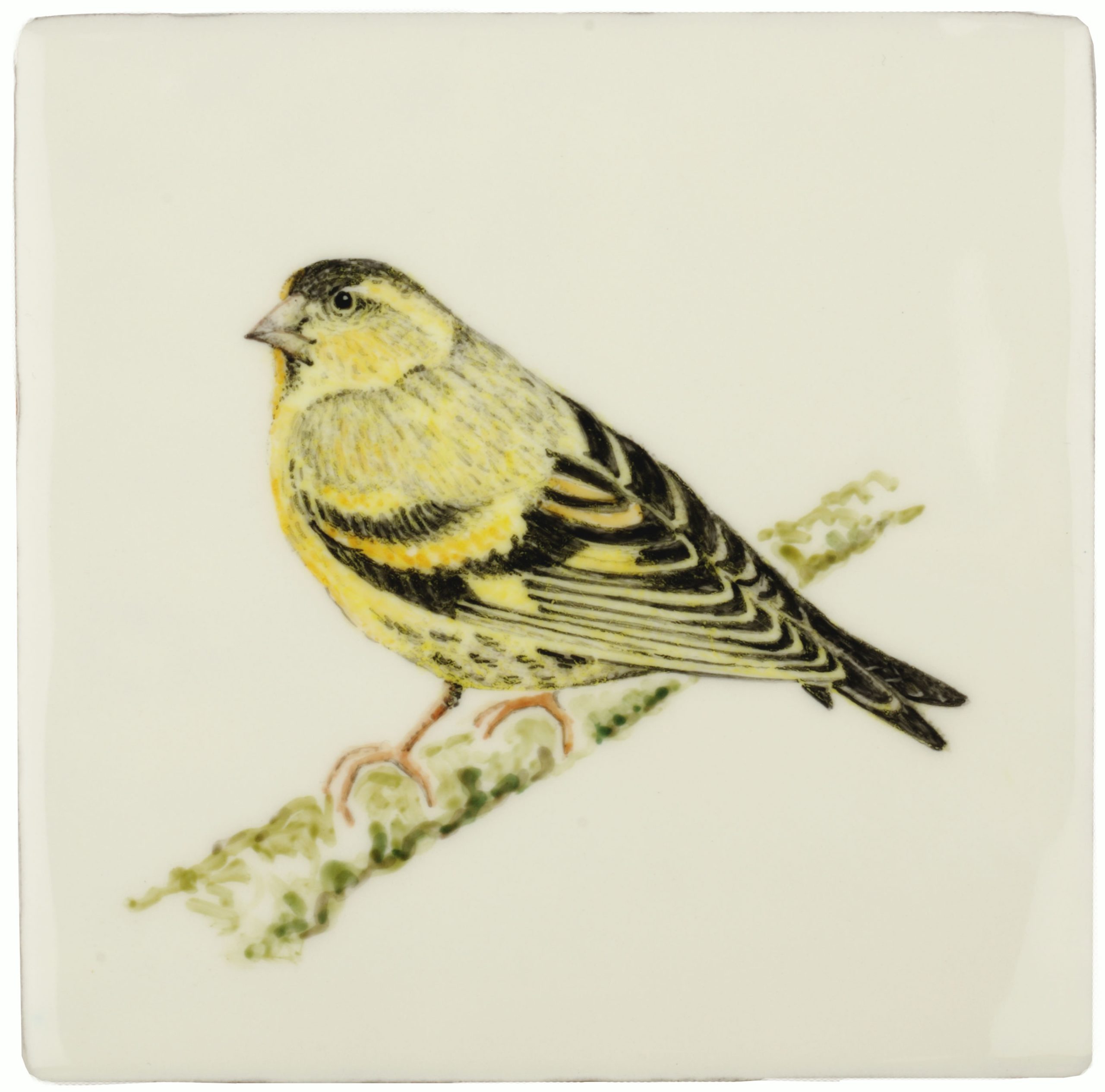Hand painted Tiles - Siskin - Tiles of Stow